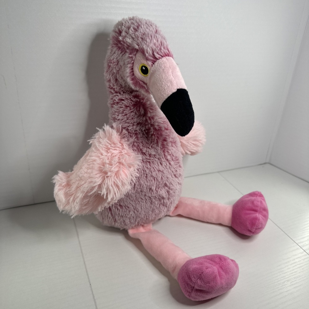 Plushology Pink Flamingo Plush Stuffed Animal Bird Frosted Sewn Eyes Lovey 2022
